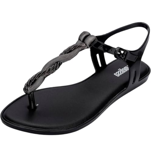 Sandale plate Melissa Solar Twist Ad au fini mat et design architectural moderne