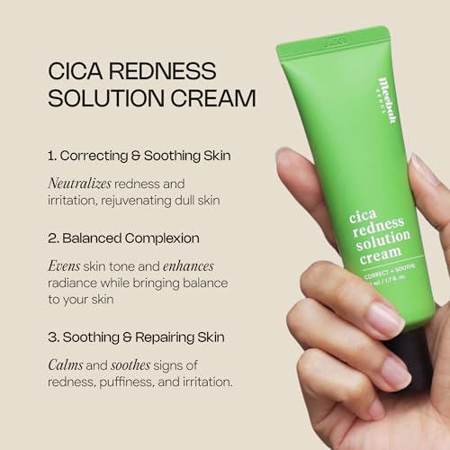 Meebak-Cica-Redness-Solution-Cream-Redness-Relief-for-Face-Green-Color-Corrector-BB-Cream-for-Sensitive-Skin-Green-Color-Corrector-Fair-to-Medium-Skin