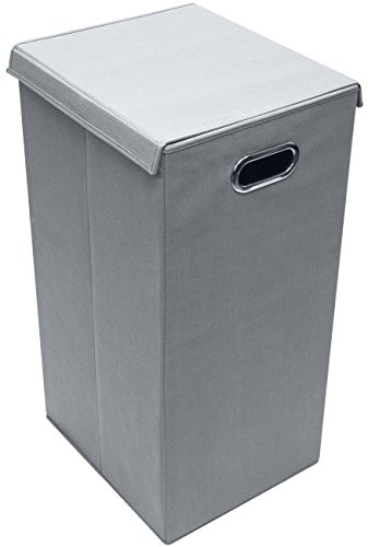 Laundry Hamper Sorter with Lid Closure – Foldable Hamper, Detachable Lid, and Portable Built-In Handles for Easy Transport – Single