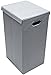 Sorbus Laundry Hamper Basket Sorter with Lid Closure - Foldable Hamper Bin, Detachable and Removable Lid, Portable Built-in Handles for Easy Transport (Gray)
