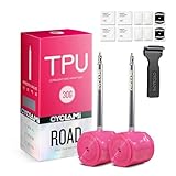 【2本セット】CYCLAMI TPU 超軽量 700C ロードバイク用 インナーチューブ 30g - 700x18/23/25/28/30/32C対応 金属仏式バルブ65mm付属 28インチ自転車タイヤ用 (多機能タイヤレバー付き)