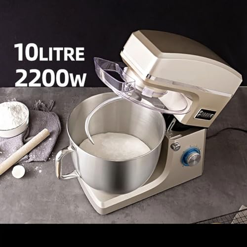 Ryanong VACSAX Electric Stand Mixers, 10L Stand Mixer, Electric Kitchen Mixer, Food Processor, 2200W Dough Kneading Machine, Kneader Kitchen Appliances, for Baking, Cookie, Kneading - Image 3