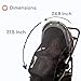IntiMom Stroller Sun Shade - Universal UV Protection Cover for Strollers Sunshade with See Through, Clip-On Sun Blocker, Sun Shield for Baby, Breathable Adjustable Fit, Full Coverage, Large