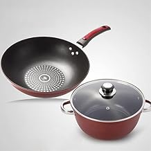Household non-stick pan 2-piece set pot frying milk induction cooker universal