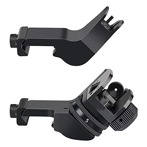 Feyachi 45 Degree Front and Rear Backup Iron Sights - Rapid Transition Picatinny