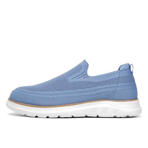 Image of Men's Walking Boat Shoes Slip On Casual Loafers Non Slip Comfortable Lightweight Work Driving Shoes