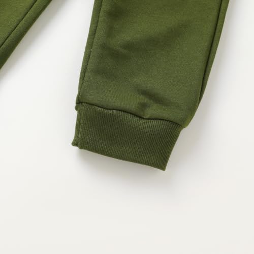 Image of YOUNGER STAR Toddler Baby Boy Girl Clothes Fall Winter Outfits Long Sleeve Hoodie Sweatshirt Sweat Pants Cotton Sweatsuits