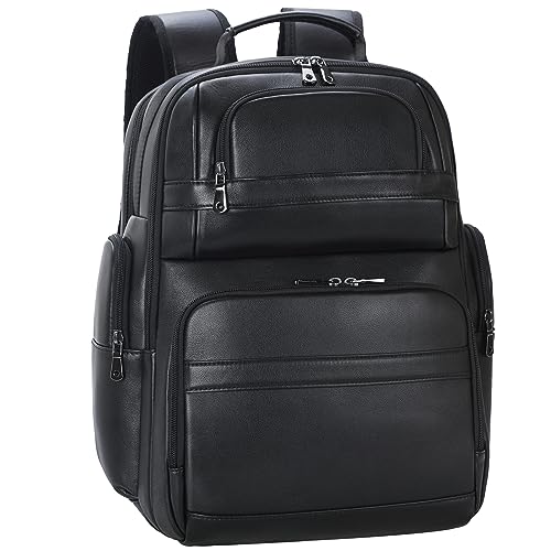 TIDING Genuine Leather Backpack for Men 15.6' Laptop...