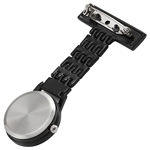TRIXES Verpleegkundigen Fob Horloge - Roestvrij Staal Quartz - Zakhorloges met Pin - Clip op Metalen Hangend Fob Horloge - Geschenken voor een arts, Verpleegster, Paramedicus, Verzorger & - Afbeelding 3