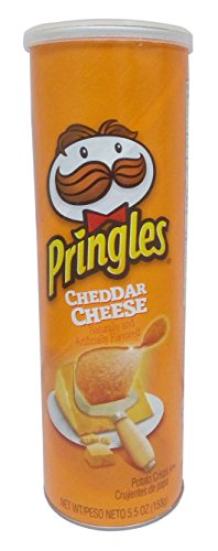 Image of Pringles Potato Crisps - Cheddar Cheese, 158g Tin