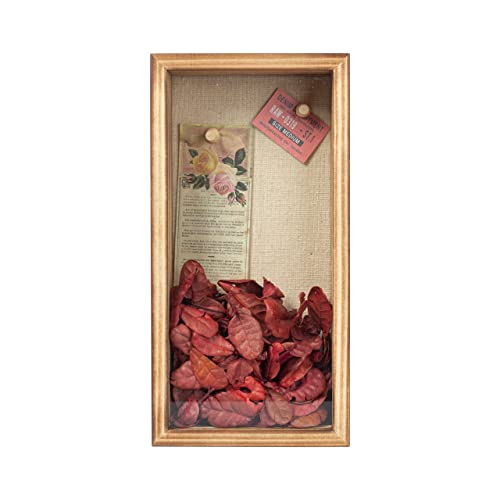 Image of Shadow Box Frame 5x10 Shadow Box Display Case with Linen Back of Awards Memorabilia Flower, Pictures, Keepsakes、Bouquet、Medals and More Photos Memory Box Long Skinny