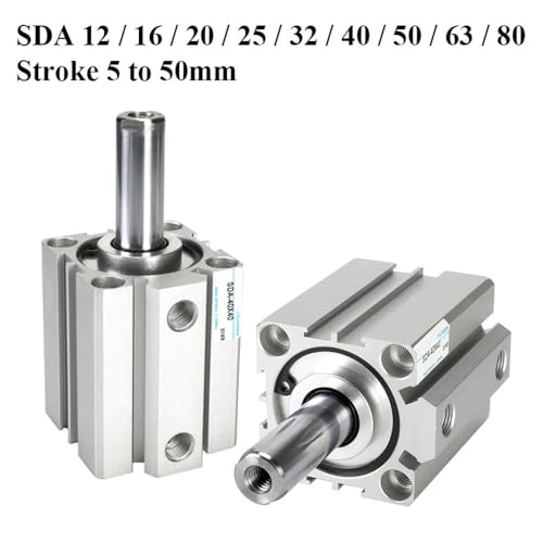 Cylindre pneumatique compact SDA pour résoudre les manques d'espace