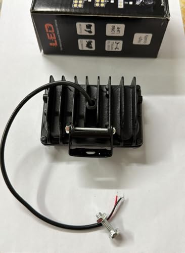 Image of 6 Lens LED Auxiliary Fog Light 40W for Motorcycle | 12V Waterproof Driving Lamp | Black Metal Body | Universal Fit Spotlight | With Mounting Bracket | High Brightness Beam