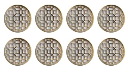Ani Accessories Round Detailed Mesh Gold Shank Button for Coat Blazer Suit, Sherwani and Indian Dresses Sports Coat Uniform Jacket (Pack of 8)-picture-55
