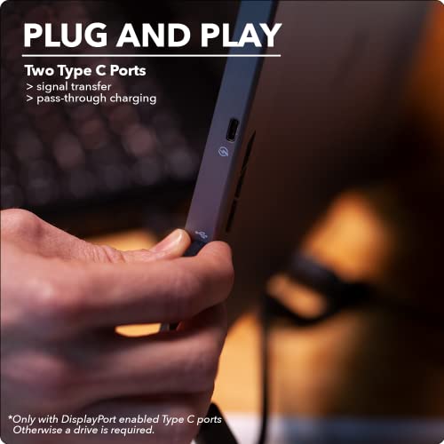 New Mobile Pixels 2023 Duex Max Portable Monitor, 14.1" Fhd 1080P Ips Ultra Slim Laptop Screen Extender, Usb A/Usb C Plug And Play Auto Rotated, Windows/Mac/Android/Switch Compatible (Gunmetal Grey) #TOP3