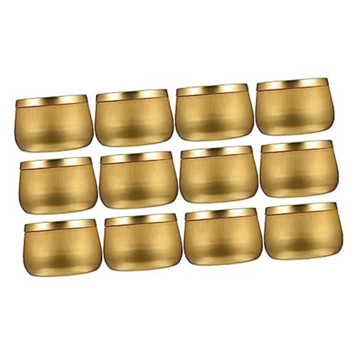 Petite boîte en fer blanc doré x12 pour ranger vos bijoux