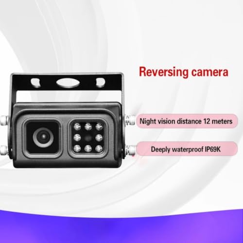 Image of EVERSECU AHD 1080P Wired Backup Camera, 12V-24V Input Reversing Camera, Waterproof Night Vision Wide View Angle Rear View Camera with 4 Pin Aviation Connector for RV Camper Truck Trailer Bus Van