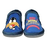 MADE IN SPAIN 3018 Zapatillas de casa Cerradas con diseño de Personaje, Suela microporosa Antideslizante, Hechas en España Hombre Zapatillas CASA Marino 40