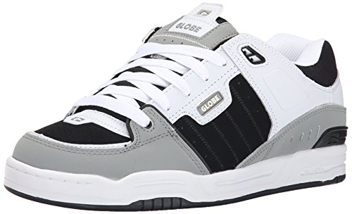 Image of Globe Mens Fusion Skate Shoes, Grey /White /Black, 13 M US