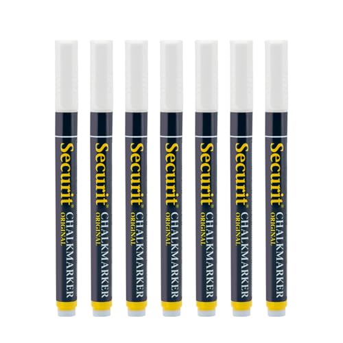Feutres-Craie liquide Securit blanc marqueur ardoise effaçable 1-2mm