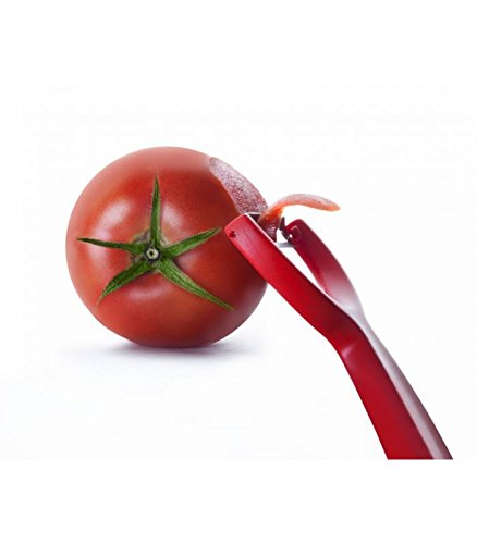 IBILI Tomato Peeler 15x7 cm, Red/Silver, 15 x 7 x 16 cm