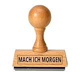 Material: Holz trendaffe Mach ich Morgen Holzstempel - Bürostempel