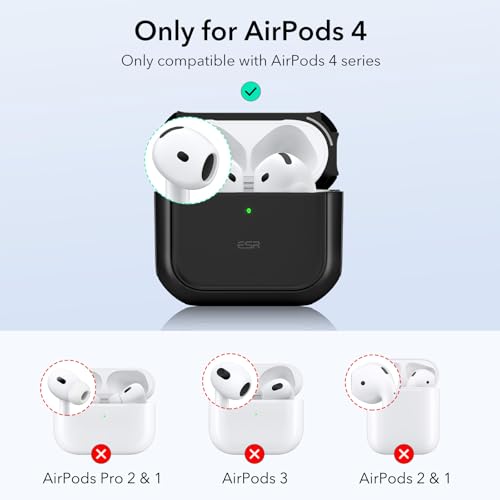 ESR for AirPods 4 Case, Compatible with AirPods 4th Generation Case (2024) (USB-C), Compatible with MagSafe - Image 2