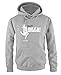 Produktbild Comedy Shirts - Moin Digga! Anker - Herren Hoodie - Grau / Weiss-Grau Gr. S