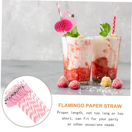25 pitillos de papel flamenco biodegradables para fiestas miniatura 6