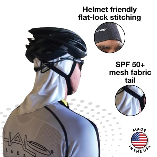 Image of Halo Headband Solar Sun-Protective Skull Cap and Tail