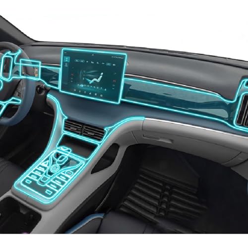 Protection console centrale BYD Song Pro film transparent PPF anti-choc