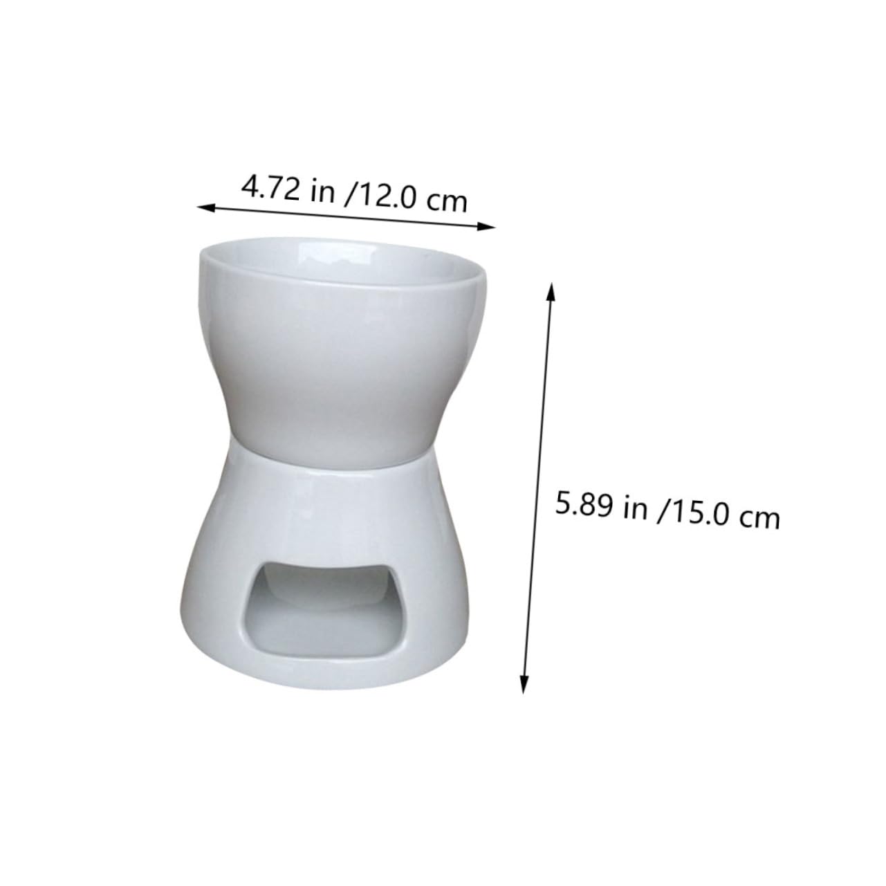 Ciieeo 1set Ceramic Cheese Melting Pot Set Chocolate Fondue Cooker for Home Use for Melting Cheese Butter and Candy at Parties and Gatherings