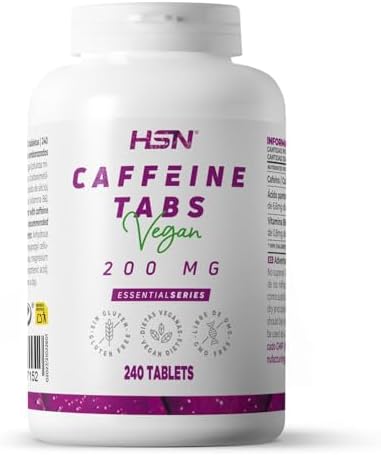 HSN Caffeine Anhydrous 200mg | 240 Tablets | Fast Acting Pure Caf...