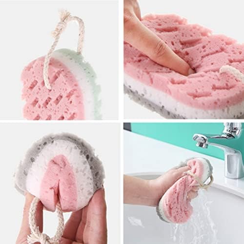 3 Pack Bath Sponge Exfoliating Body Shower Sponge Soft Bath Scrubber for Men Women Kids Body Cleaning Supplies
