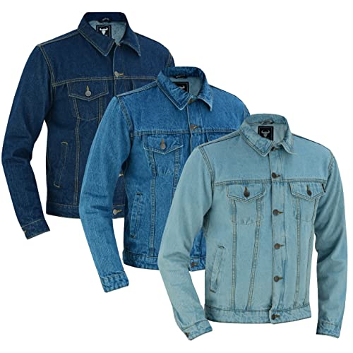 BULLDT Veste en jean pour moto Bleu ciel 48/S Cover