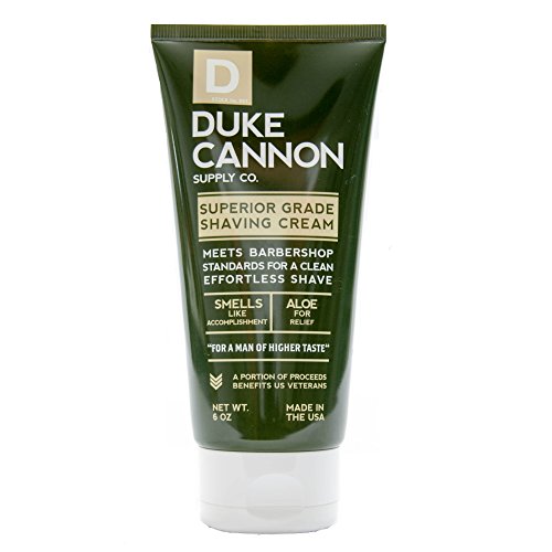 Duke Cannon Men's Shaving Cream, 6 Ounce/Aluminum-Free, Dye-Free, Paraben-Free #TOP29