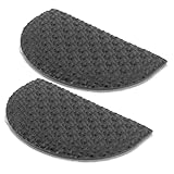 Happyyami 1 ペア 足裏修理補助金 スポーツシューズ かかと用靴グミ 滑り止めソールプロテクター 粘着靴 スニーカーパッチ スニーカーパッド ボトムグリップパッド ゴム Black