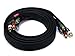 Monoprice 106309 10-Feet 18AWG CL2 Premium 5-RCA Component Video Coaxial Cable - Black