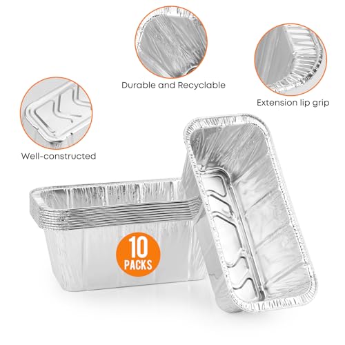 image for Stanbroil Grease Drip Pan with 10-Pack Disposable Foil Liners, Compati