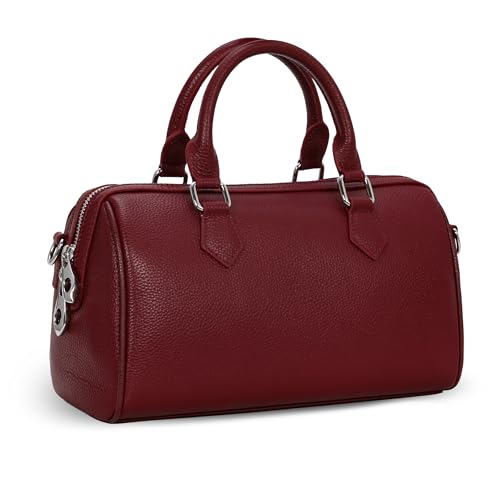 HESHE Leather Top Handle Bags for Women Leather Purses Tote Bag Satchel Handbags Shoulder Bag Designer Crossbody Bags