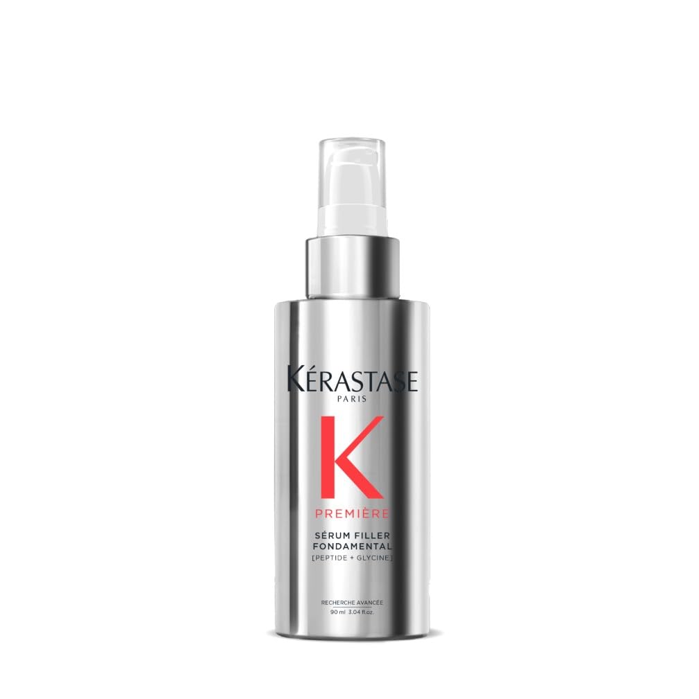 Kérastase Première, Reparierendes Anti-Haarbruch und Anti-Frizz Serum für geschädigtes Haar, Mit Peptiden und Glycin, Sérum Filler Fondamental Hair Serum, 90 ml