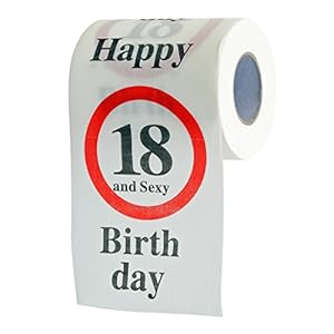 GOODS+GADGETS Lustiges Fun Klopapier zur Volljährigkeit 18. Geburtstag Toilettenpapier Geschenkartikel Geburtstags…