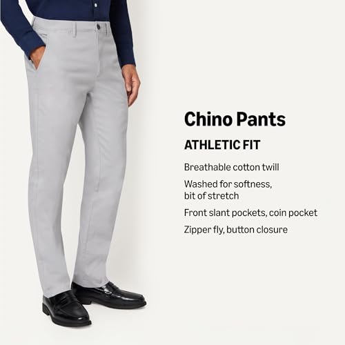 Image of Amazon Essentials Men's Athletic-Fit Chino Pants