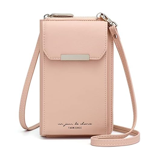 REETEE Bolso Movil Mujer Cartera Movil Cuero PU Bolso Bandolera Mujer Pequeño con 6 Tarjetas Bolso para Movil Mini Bolso de Teléfono Móvil para Mujer con Cremallera Monederos (Rosado) …