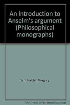 Hardcover An introduction to Anselm's argument (Philosophical monographs) Book