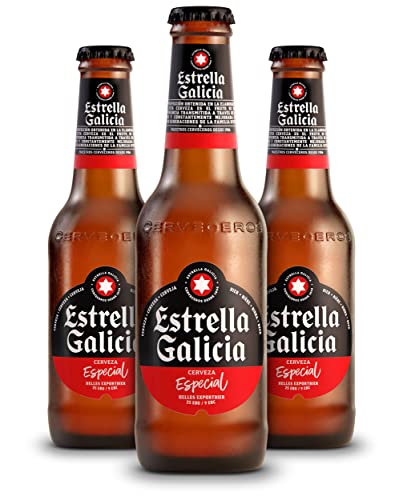 Estrella-Galicia-Especial-Cerveza-Lager-Especial-Pack-de-24-Botellas-x-25-cl-Sabor-Ligero-y-Amargo-Aroma-a-Lupulo-55-Volumen-de-Alcohol