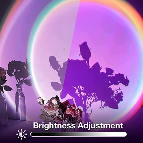Image of Sunset Lamp Projector Led Lights with Remote, Sunset Lamp for Bedroom Aesthetic Room and Decor Home 16 Colors Night Light 360 Rotation Rainbow Lights Gifts for Women