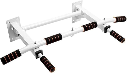 Pull-Up Bars With Grommet Sandbag Resistance Belt Swing Bar Safety(White)
