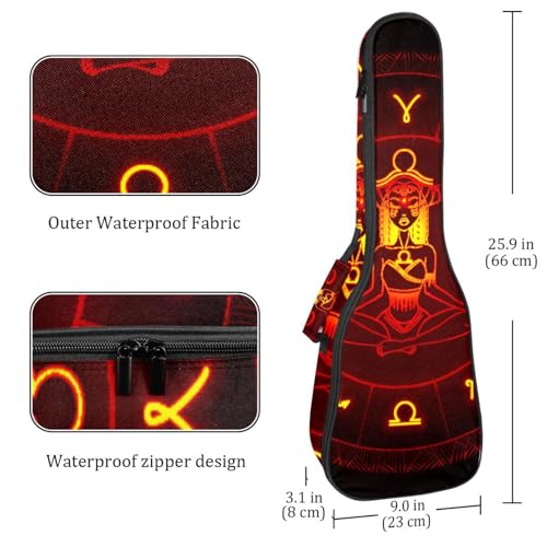 JRHEJTHH Housse durable pour ukulélé étanche avec épaules réglables pour ukulélé de 53,3 cm, 58,4 cm, 61 cm d’épaisseur, rembourrage épais avec éléments graphiques mignons – Rouge, Multicolore., - Les Beatles, Paul McCartney, John Lennon, RIngo Starr, George Harrison JRHEJTHH Housse durable pour ukulélé étanche avec épaules réglables pour ukulélé de 53,3 cm, 58,4 cm, 61 cm d'épaisseur, rembourrage épais avec éléments graphiques mignons – Rouge, Multicolore., – Image 5