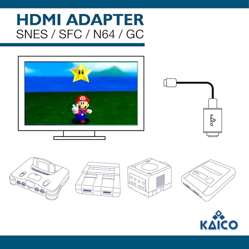 Adaptateur HDMI S-Vidéo pour N64 et Gamecube : conversion fluide Plug & Play - 5